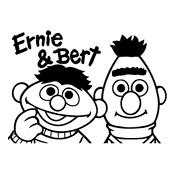 Kleurplaat Bert En Ernie Sesamstraat 309