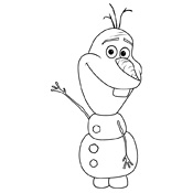 Kleurplaat Frozen Olaf Disney 3935