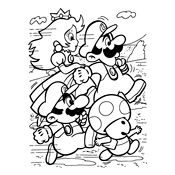 Kleurplaat Mario En Luigi Kleurplaten Voor Kinderen Super